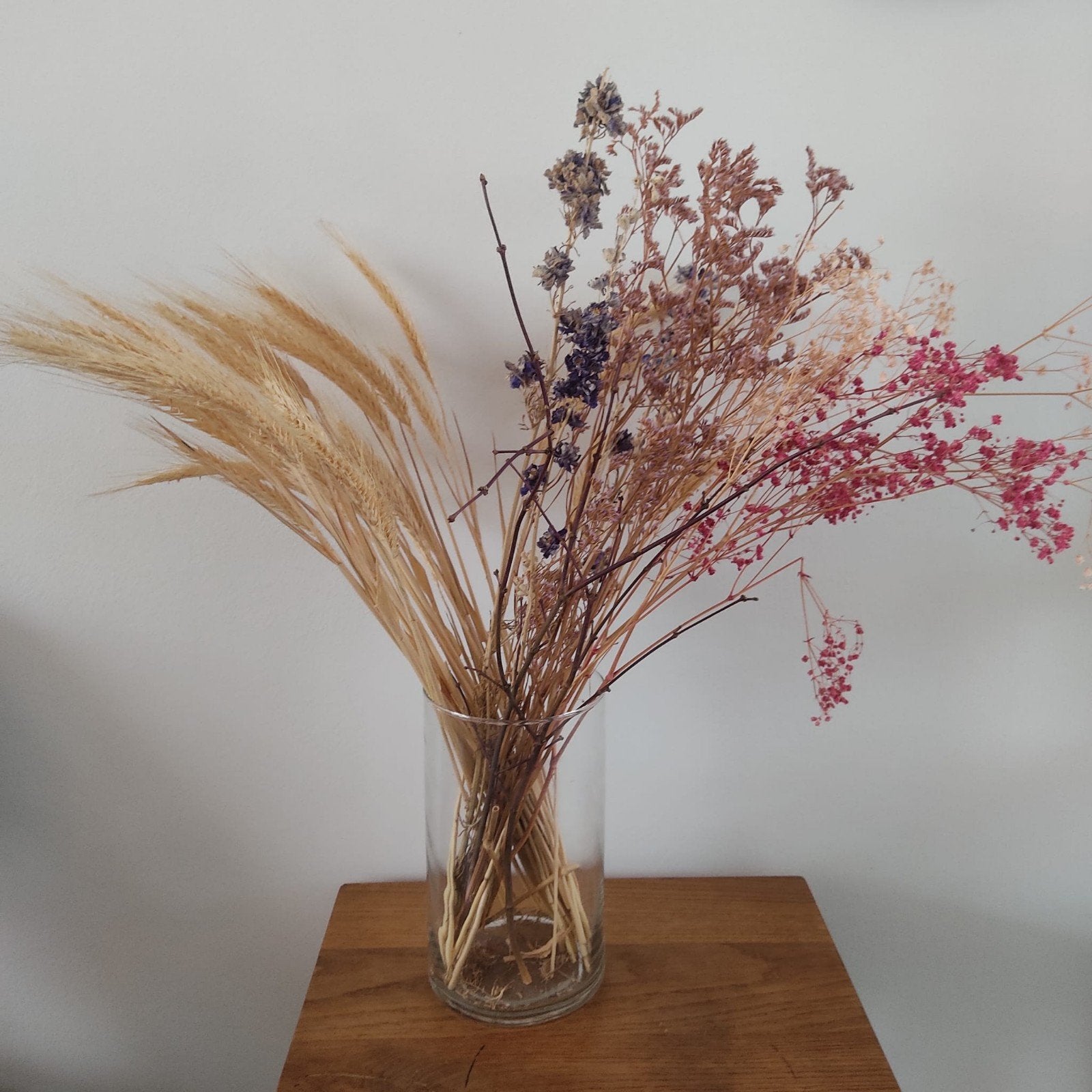 Prachtig droogbloemen boeket - Zonder vaas, Ophalen, Meerkleurig, Boho, Zo goed als nieuw
