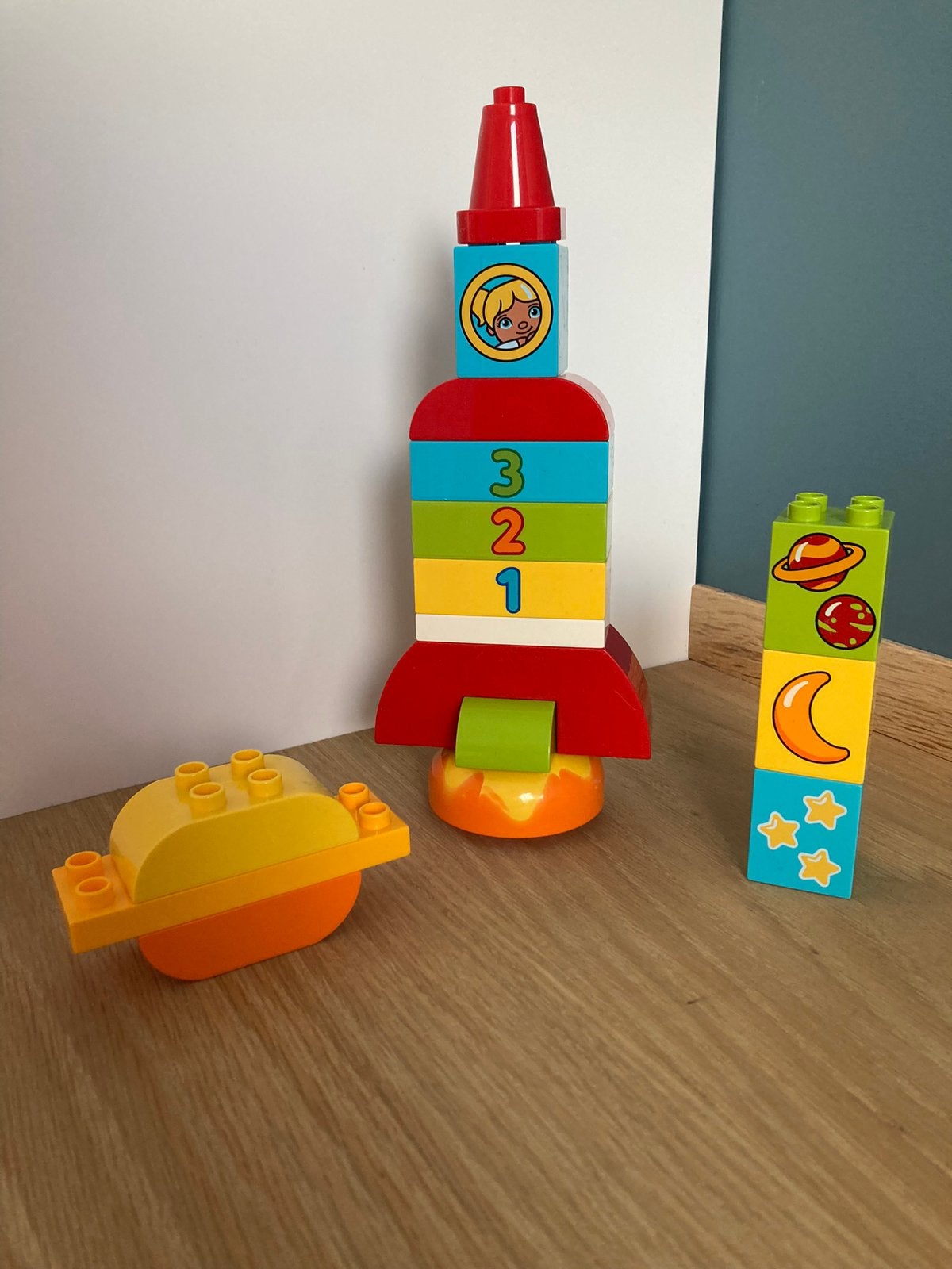 Lego Duplo raket, Gebruikt, Overige thema's, Ophalen of Verzenden, Compleet