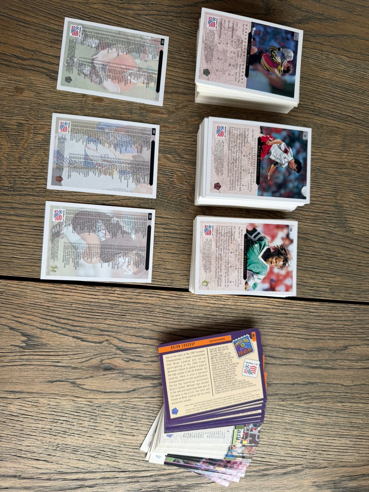 Upper deck world cup 1994 basis set compleet, Ophalen of Verzenden, Zo goed als nieuw, Meerdere plaatjes