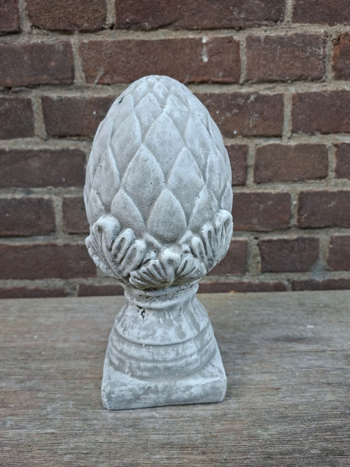 Dennenappel betonnen beeld tuinbeeld beton, Ophalen of Verzenden