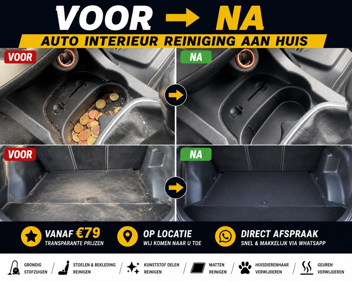 Auto Detailing | Interieur & Exterieur Reiniging, Diensten en Vakmensen, Auto en Motor | Poetsers en Wassers, Krasverwijdering