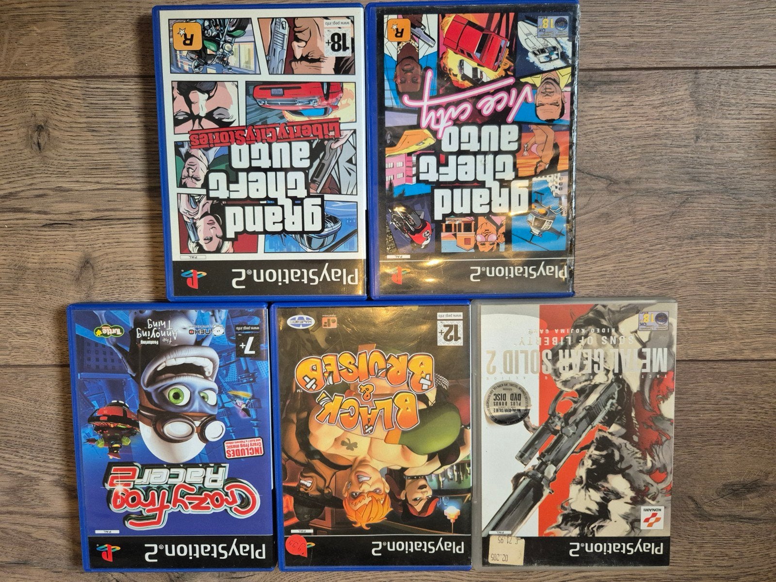 PS2 Games: GTA, Metal Gear Solid, Crazy Frog Racer, Spelcomputers en Games, Games | Sony PlayStation 2, Avontuur en Actie, Gebruikt