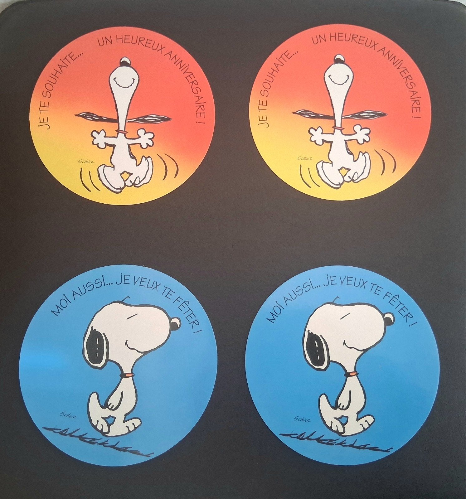 Vintage Peanuts Snoopy Kaarten, Verjaardag, Ophalen of Verzenden, 1980 tot heden, Ongelopen, Friesland