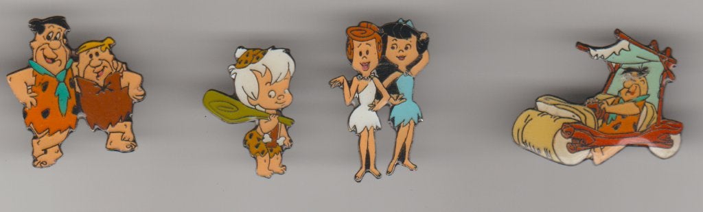 Flinstones 4 verschillende vintage pins, Verzamelen, Verzenden, Zo goed als nieuw, Merk