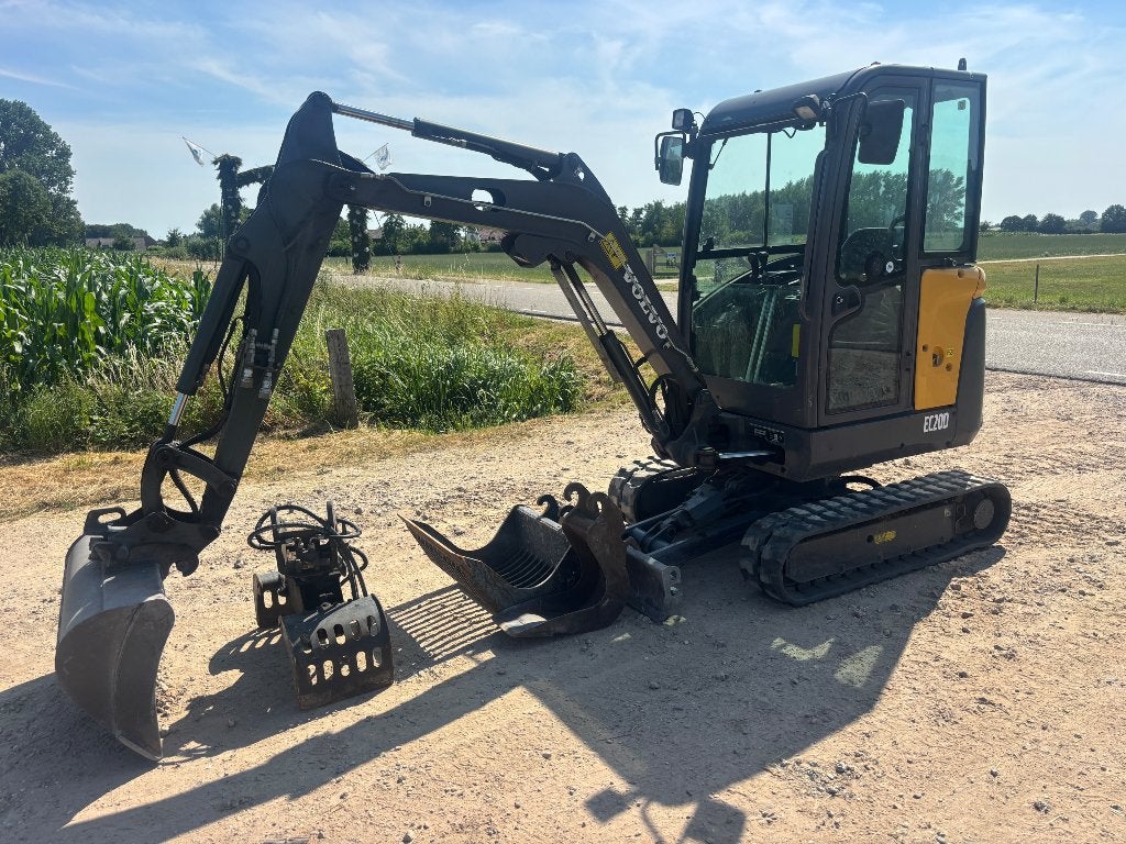 Volvo ec20D Minigraver graafmachine complete set!!!, Ophalen, Wiellader of Shovel