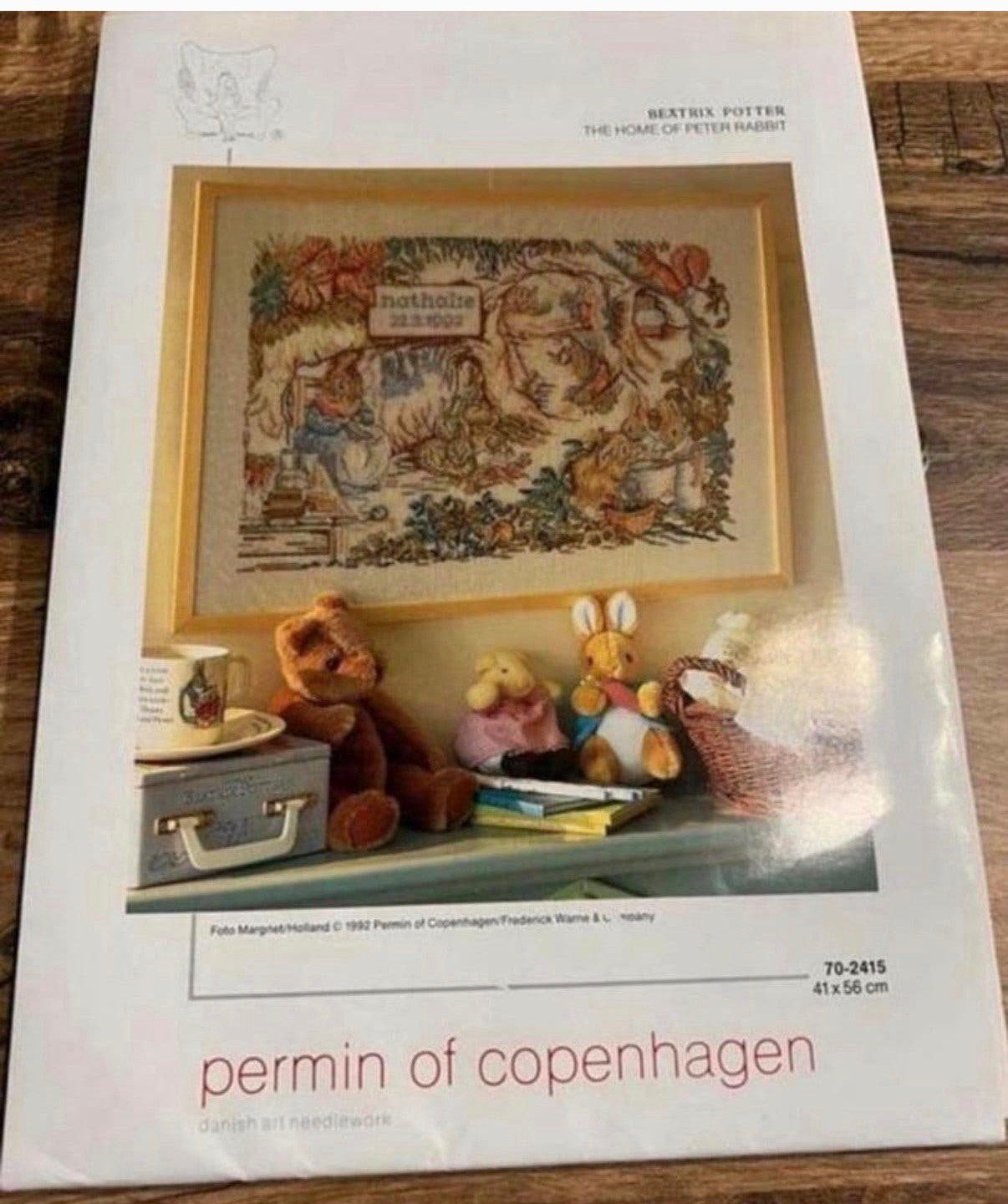 Borduurpakket van Permin of Copenhagen,Beatrix Potter, Ophalen of Verzenden, Nieuw, Handborduren, Borduurpakket