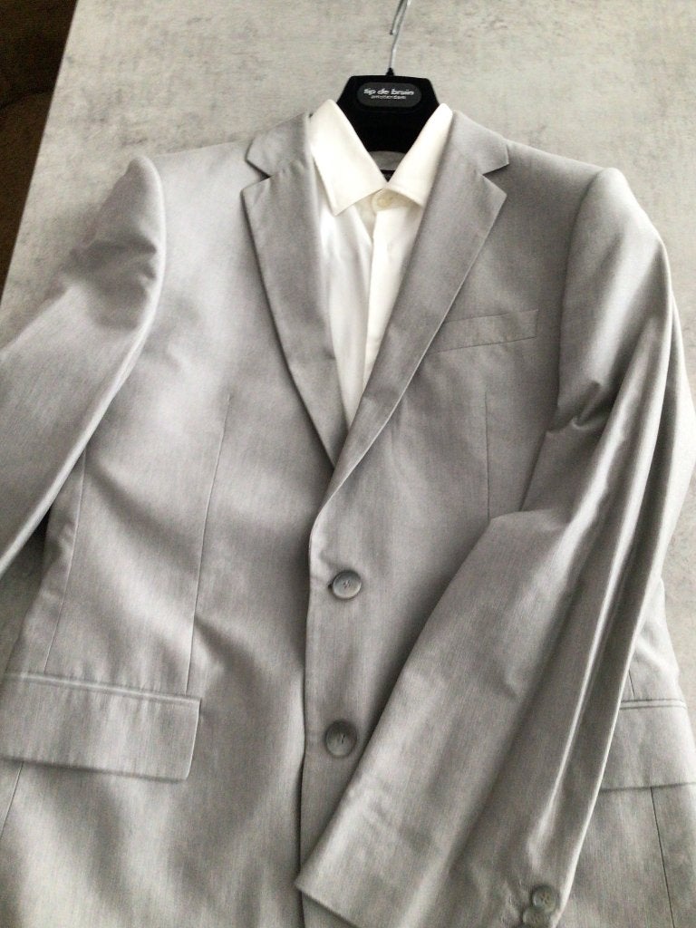 Trouwpak Hugo Boss, Kleding | Heren, Ophalen of Verzenden, Zo goed als nieuw, Hugo Boss, Grijs