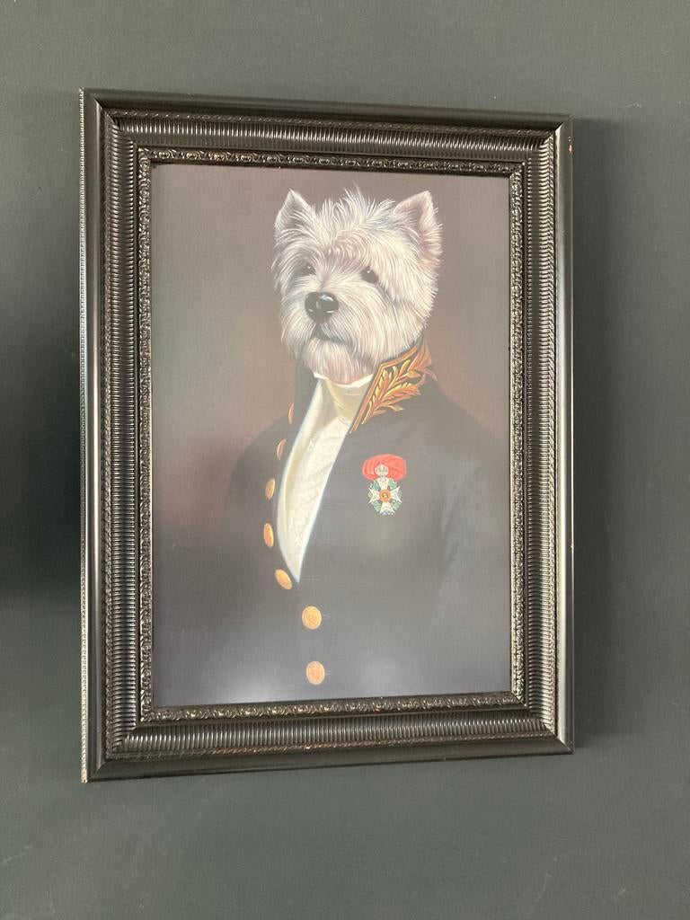 Schilderij hond, Ophalen