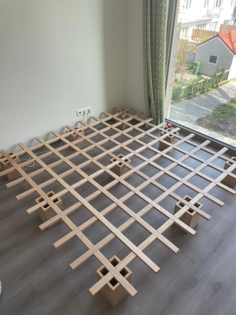 Tojo futon bed 200x200, Ophalen, Eenpersoons, 200 cm, 160 cm