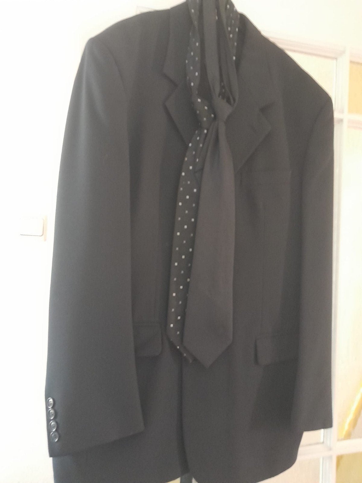 Heren Zwart Kostuum Maat 56, Onbekend, Zwart, Maat 56/58 (XL), Ophalen of Verzenden