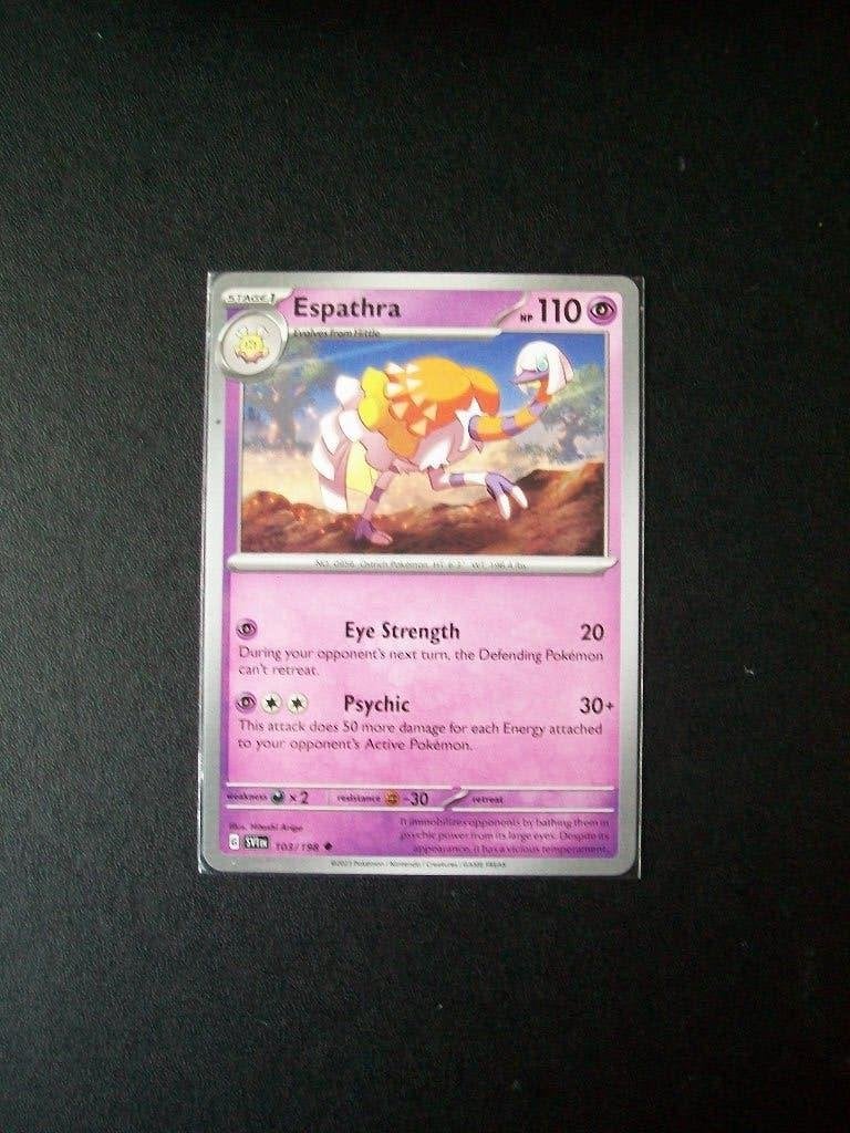 2413. Nieuwe Pokemon Kaart ESPARATHRA HP110 (103/198), Verzenden, Nieuw, Losse kaart