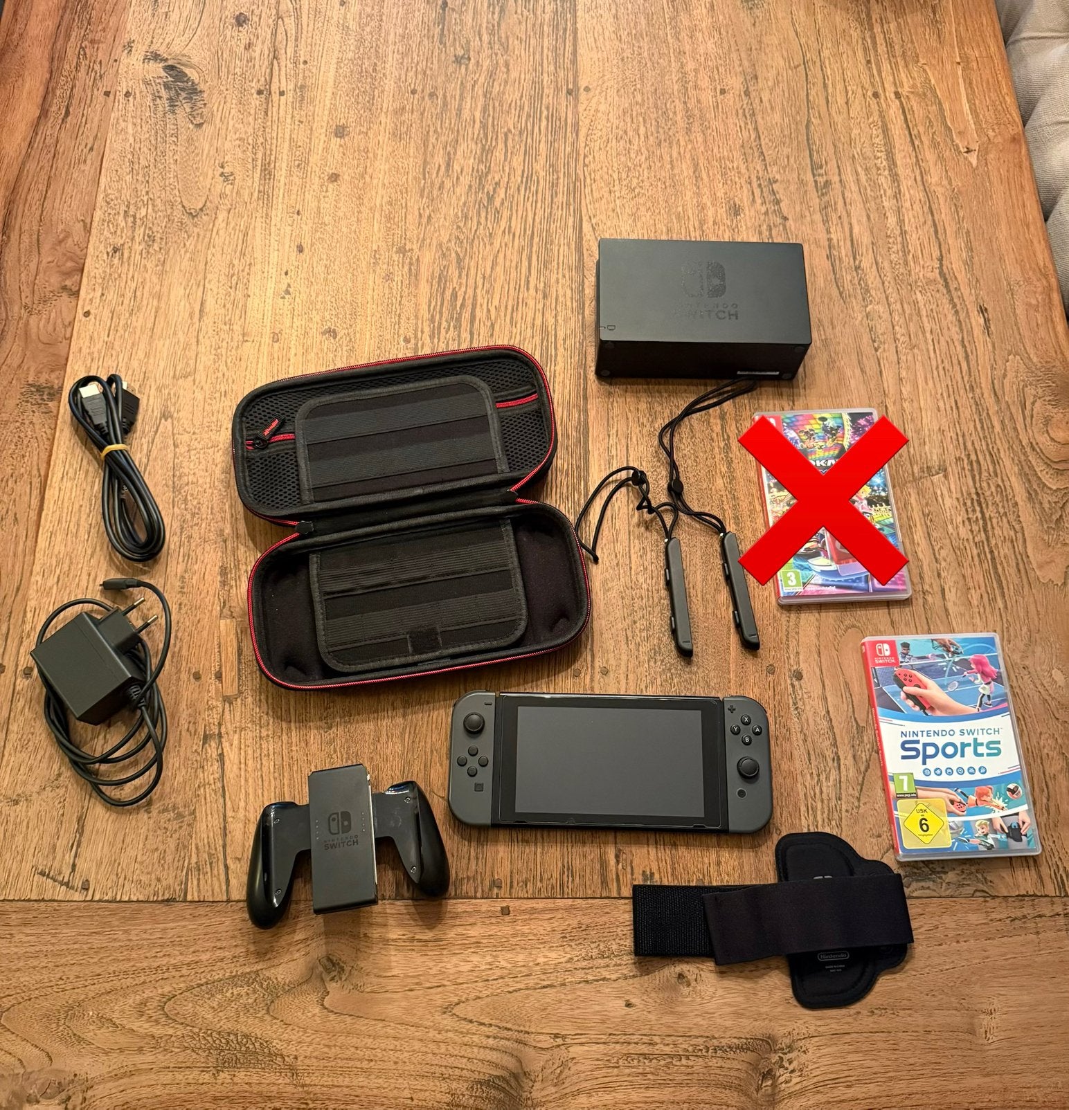 Nintendo switch V2 - ZO GOED ALS NIEUW, Switch 2019 Upgrade, Met games, Met 2 controllers, Ophalen of Verzenden