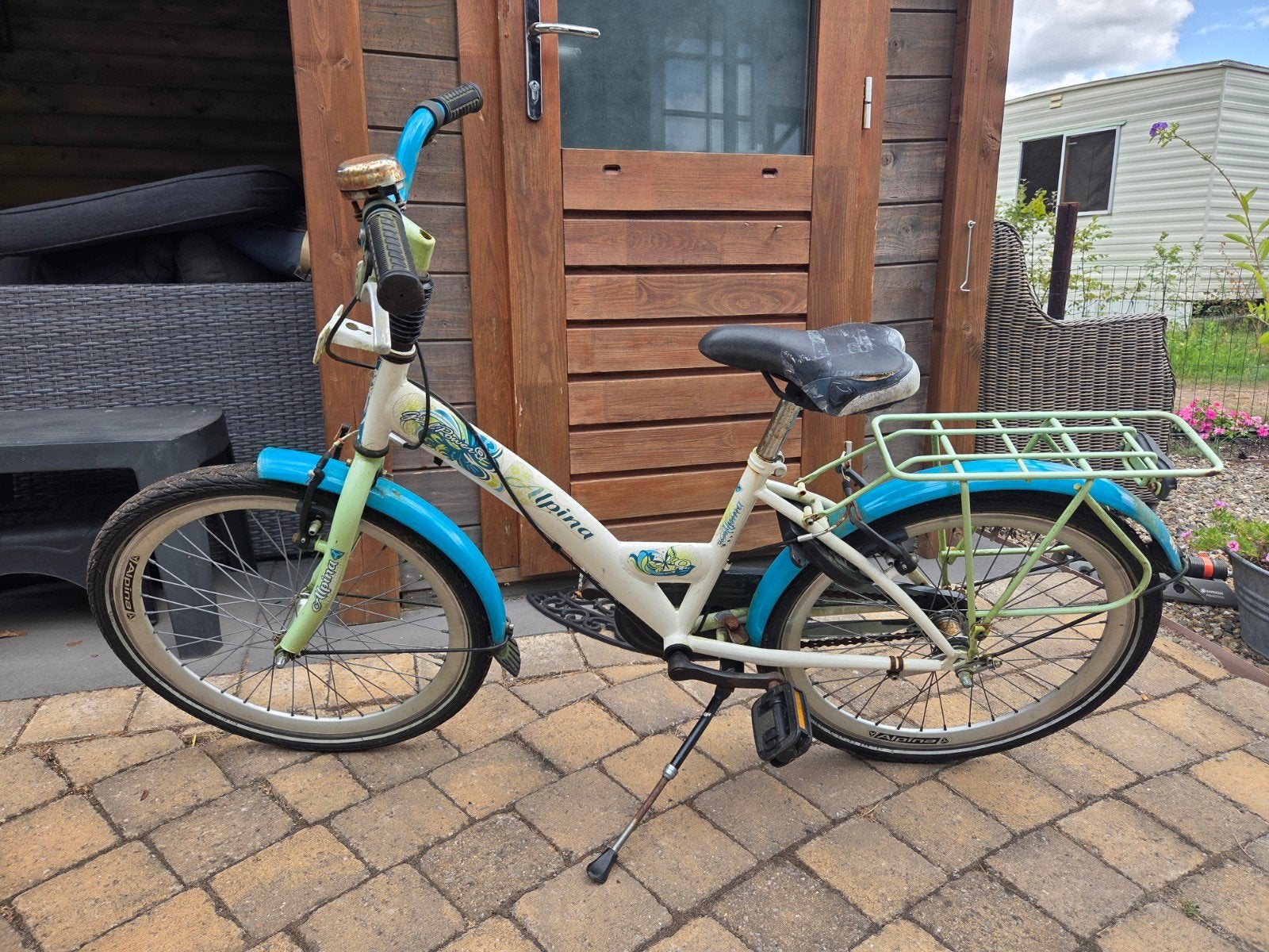 Kinderfiets Alpina 22 inch - Opknapper, Ophalen, 20 inch of meer, Gebruikt, Velgrem