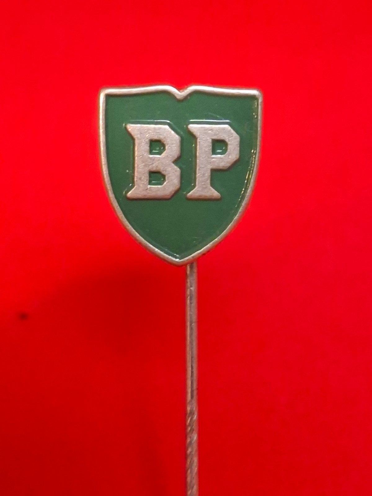 Emaille Speld BP, Ophalen of Verzenden, Gebruikt, Transport