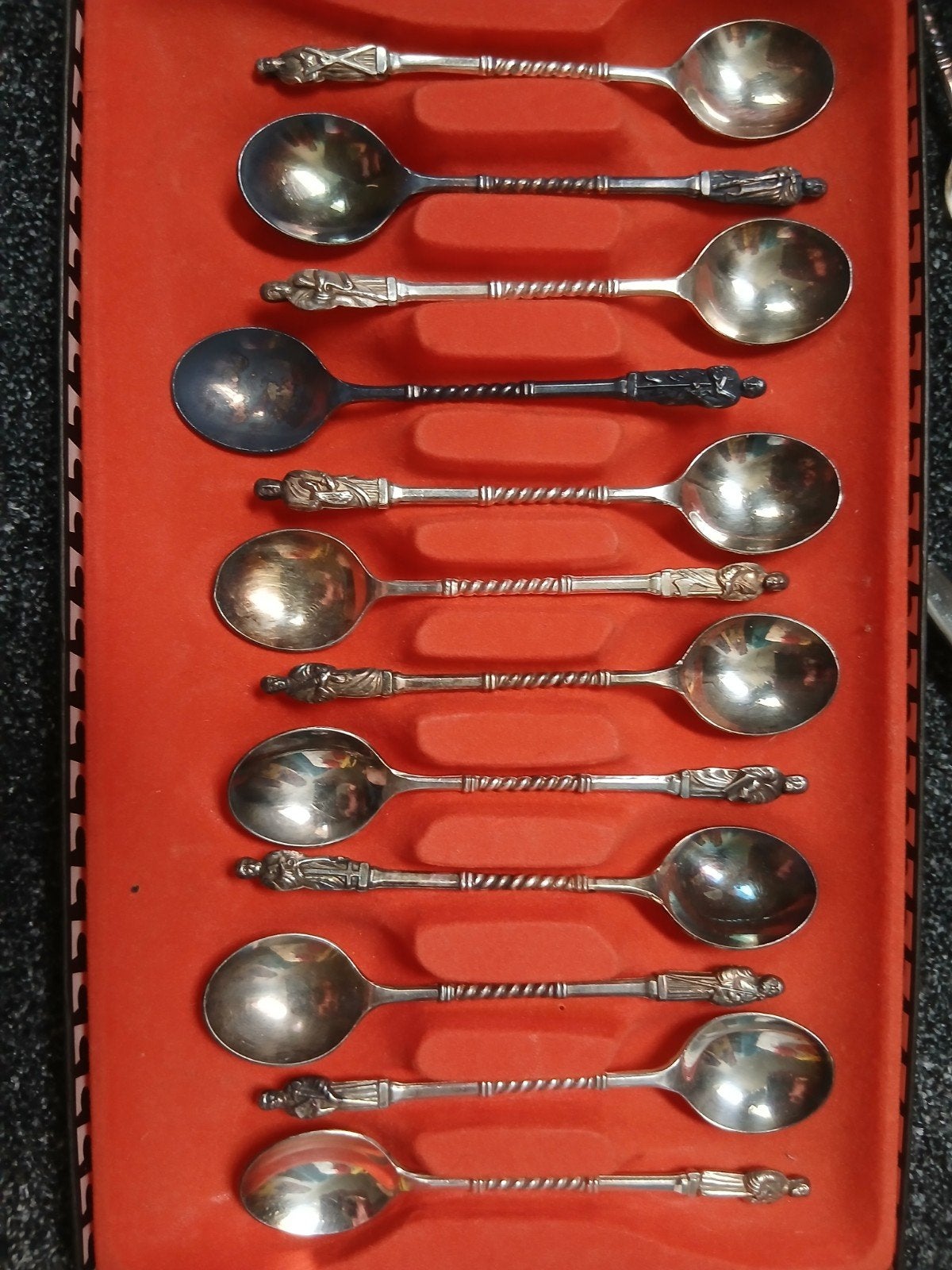 Vintage AMEFA lepeltjes set in originele verpakking, Antiek en Kunst, Ophalen of Verzenden