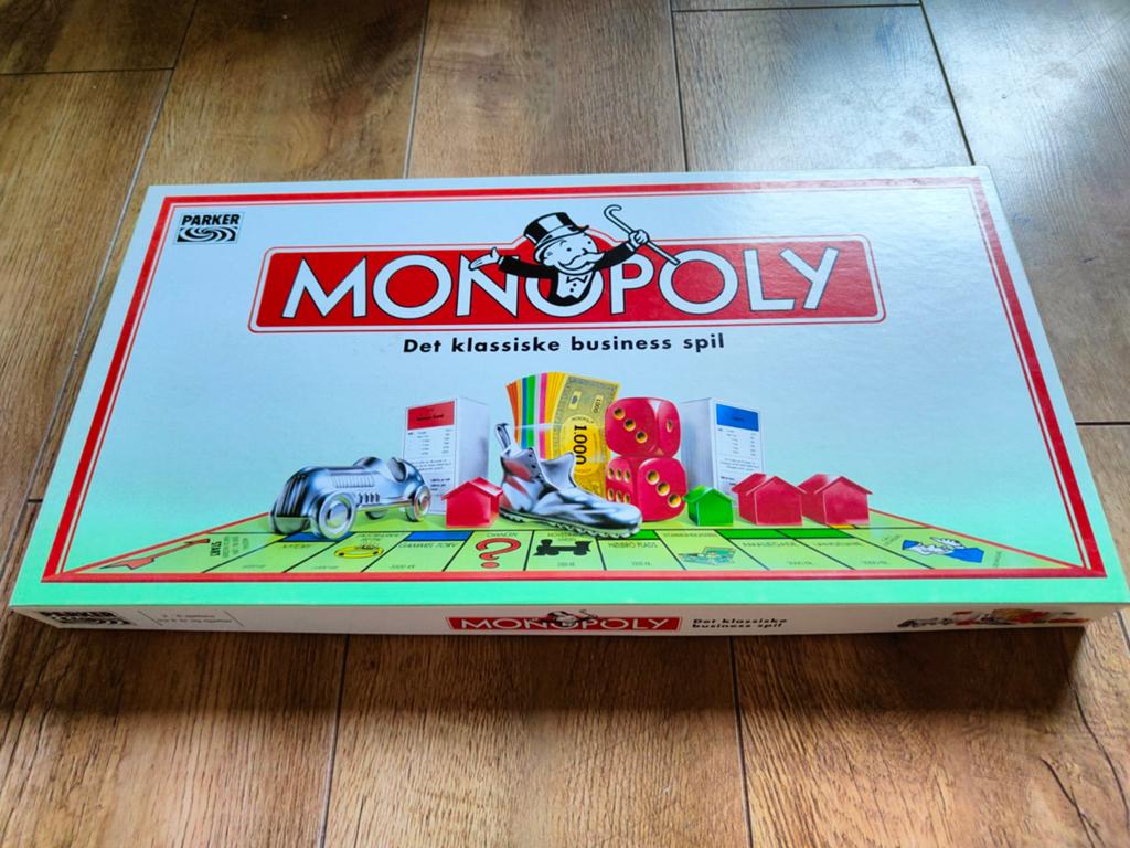 Monopoly Deens|Denmark|Danish|Denemarken Editie|Edition, Hobby en Vrije tijd, Gezelschapsspellen | Bordspellen, Ophalen of Verzenden