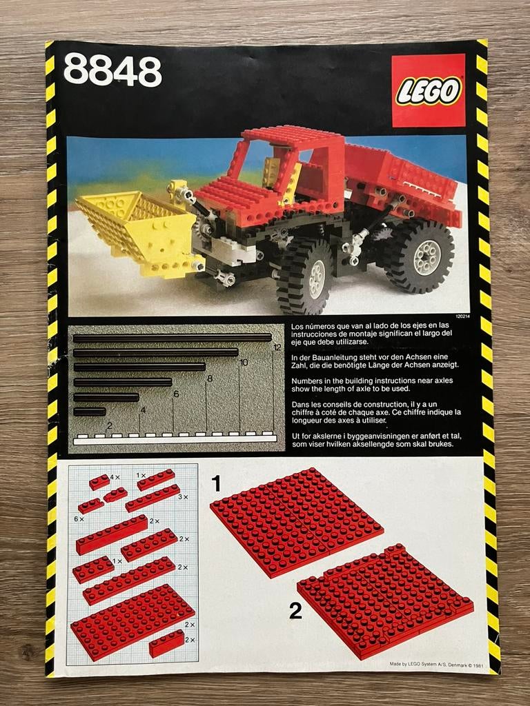 Technic 8848 instructie boekje, Gebruikt, Lego, Accessoire, Ophalen of Verzenden