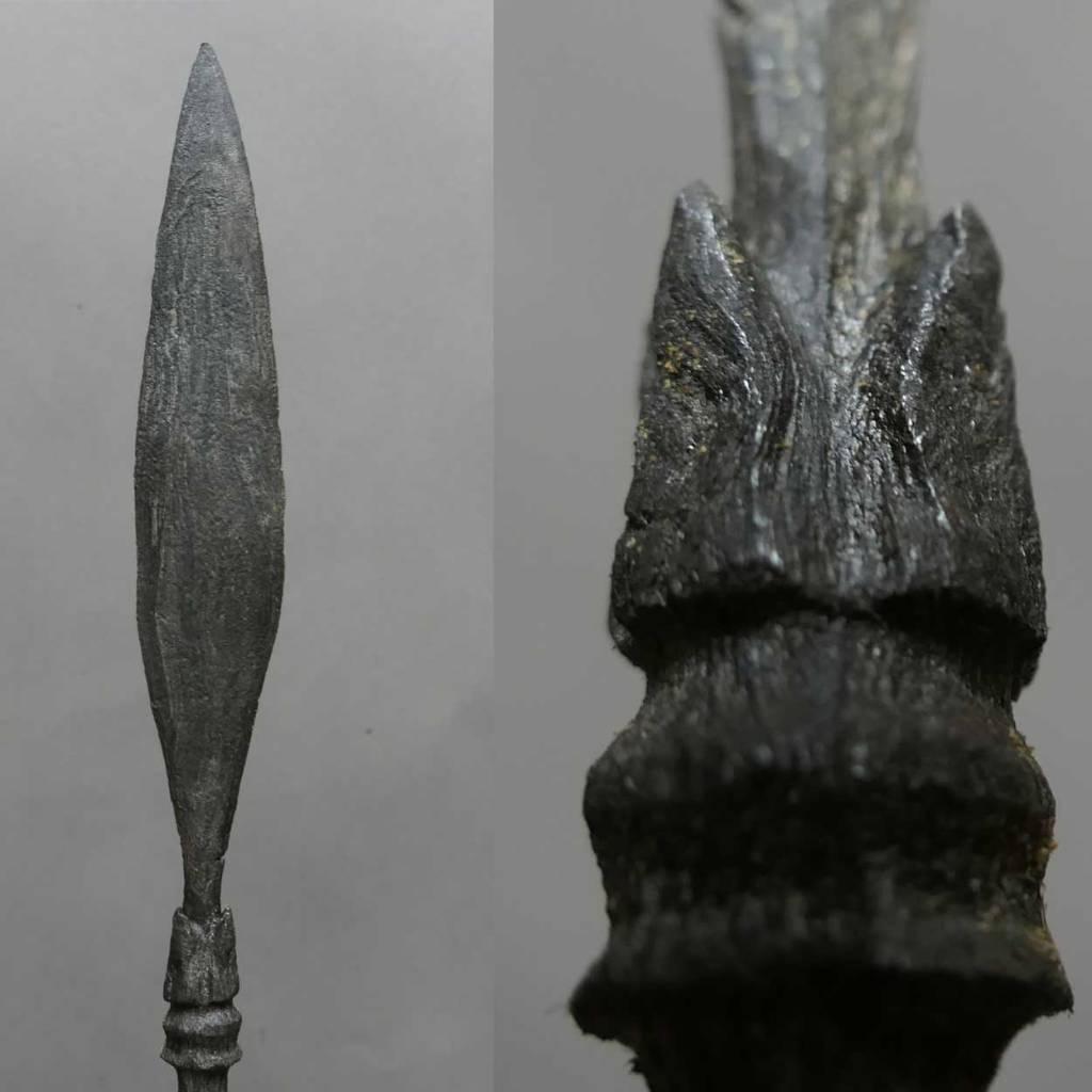 Tombak met Lotus bloem TB3 keris speer punt lans Indonesie, Ophalen of Verzenden