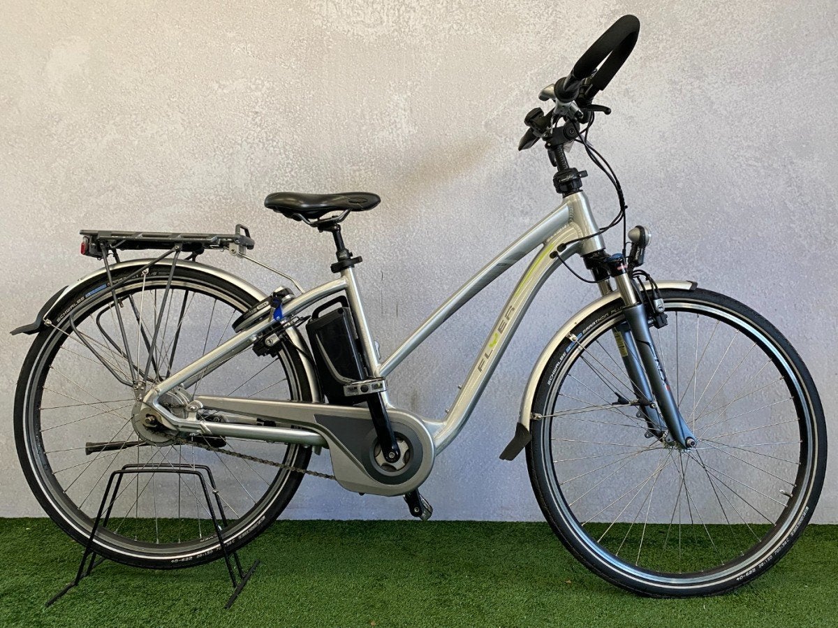 Flyer T8N Mixte MEENEEMPRIJS Mixed Zilver 45cm, Fietsen en Brommers, Fietsen | Heren | Herenfietsen, Gebruikt, -, Velgrem, -