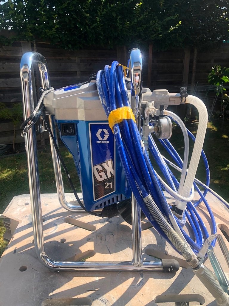 GRACO GX21 Airless verfspuit, Ophalen, Zo goed als nieuw, Verfspuit of Verfpomp