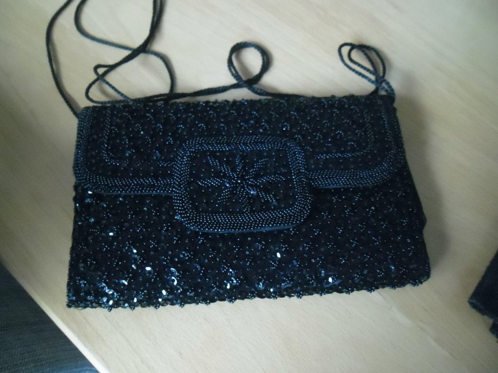 Elegante Zwarte Pailletten Clutch / Avondtasje, Ophalen of Verzenden, Nieuw, Zwart, Overige merken
