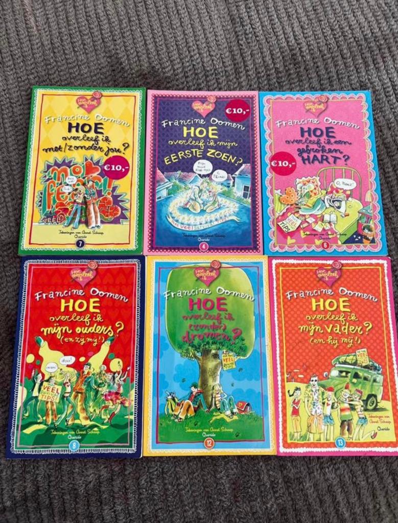 6 boeken: Hoe overleef ik …, Boeken, Verzenden, Nieuw