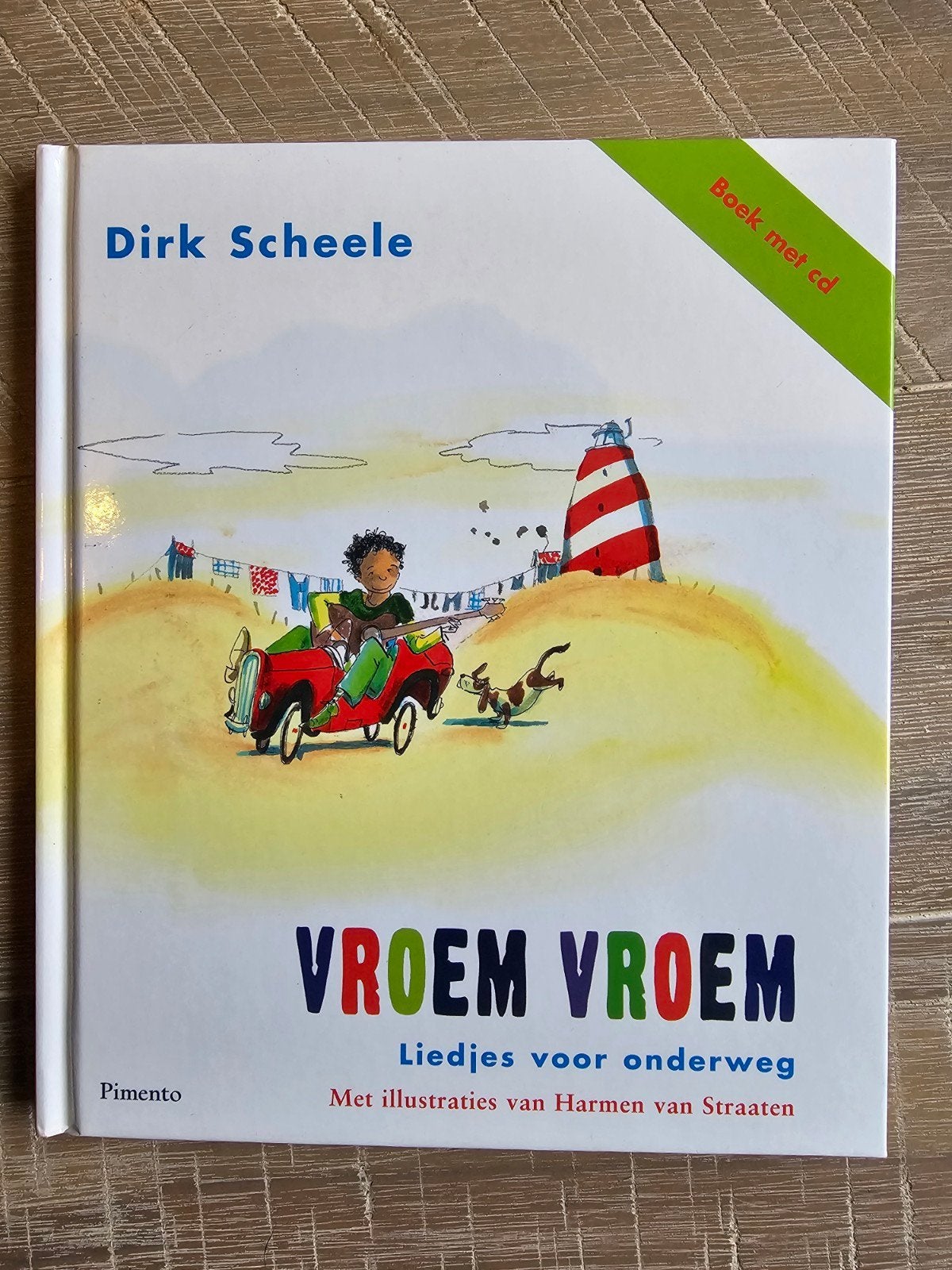 Vroem Vroem - Liedjes voor onderweg (Boek met CD), Ophalen of Verzenden, Zo goed als nieuw, Dirk Scheele, 2 tot 3 jaar
