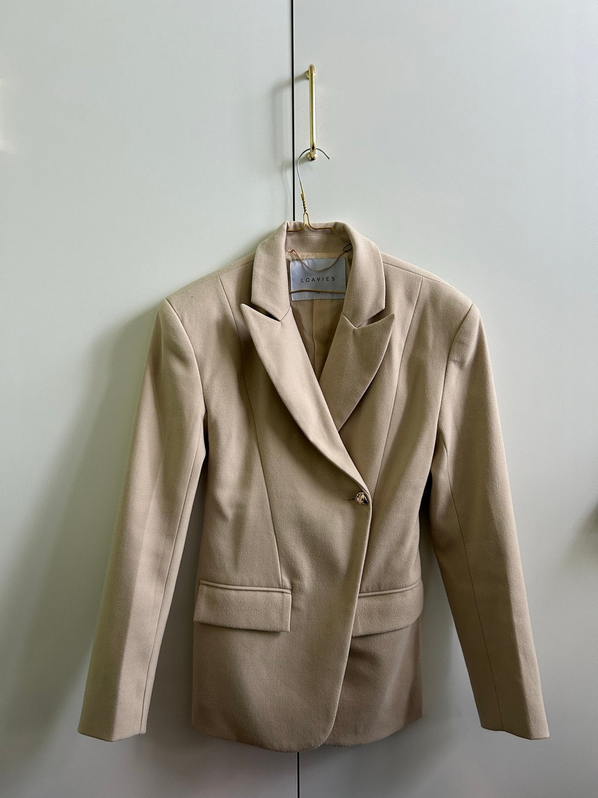 Loavies blazer beige maat XS, Beige, Ophalen of Verzenden, Zo goed als nieuw, Jasje