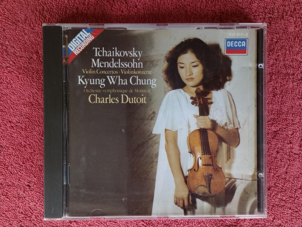 Tchaikovsky & Mendelssohn Violin Concertos - Kyung Wha Chung, Gebruikt, Met libretto, Ophalen of Verzenden, Romantiek