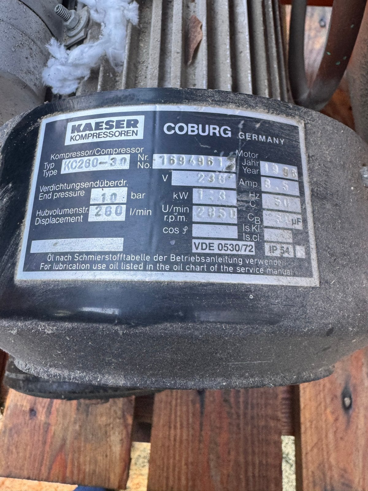 Kaeser Compressor KO280-30 voor Bouw - Compact & Mobiel, Gebruikt, 6 tot 10 bar, Ophalen of Verzenden, 25 tot 100 liter