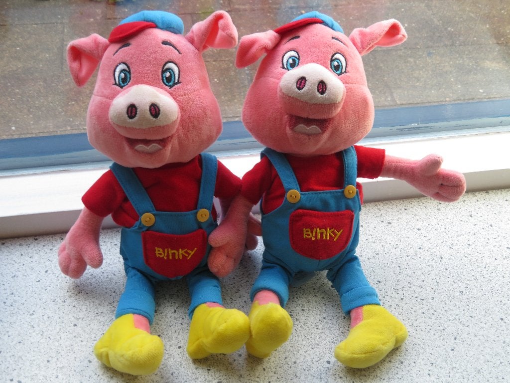 Varken Binky merk Kids Marketeers meet ca 34 cm, Overige karakters, Overige typen, Ophalen of Verzenden, Zo goed als nieuw