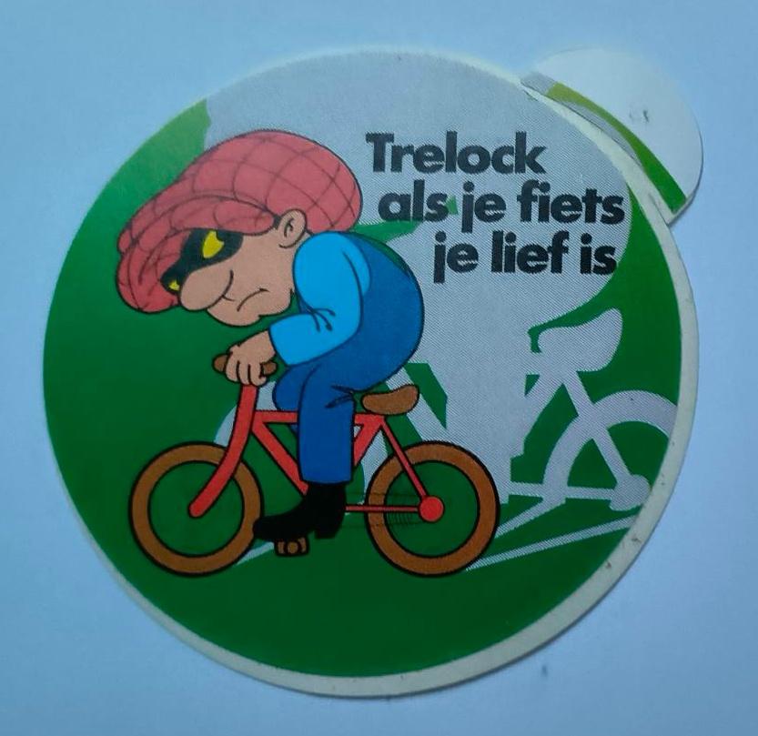 Sticker Trelock als je fiets je lief is, Ophalen of Verzenden, Zo goed als nieuw, Merk