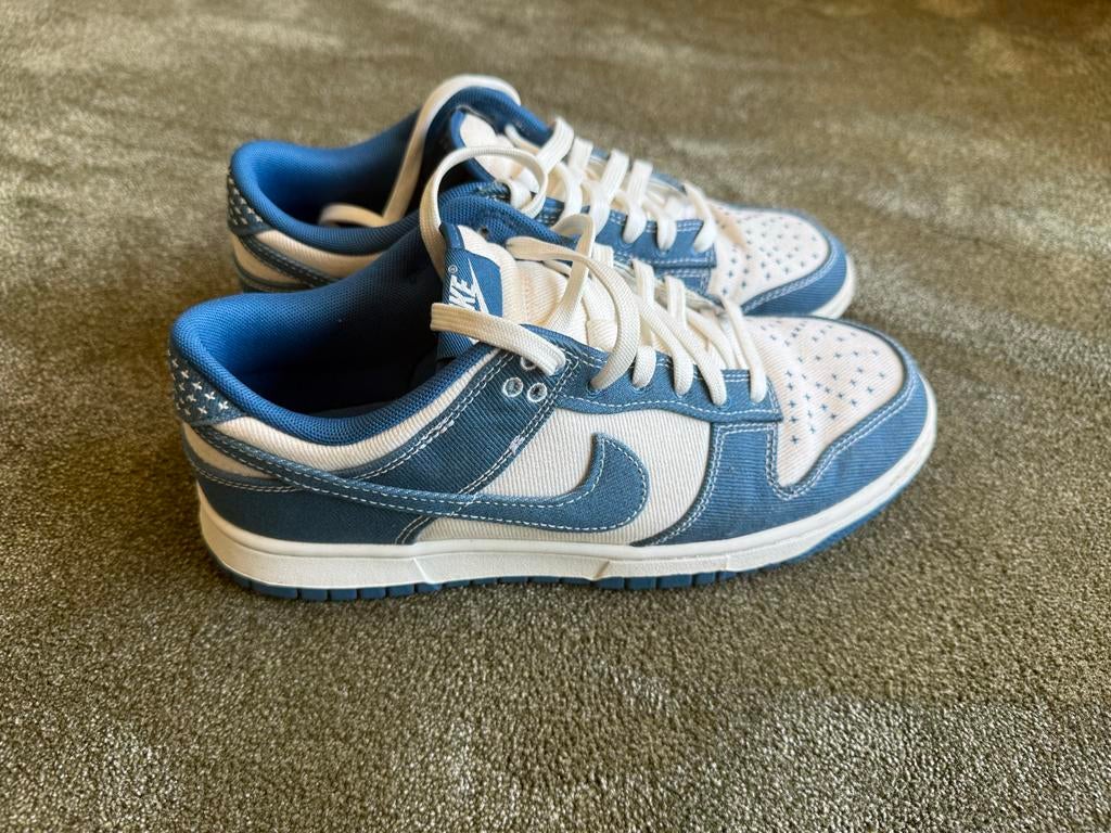 Nike Dunk Low Industrial Blue Sashiko - Blauw/Wit - Maat 42, Kleding | Heren, Schoenen, Blauw, Ophalen of Verzenden, Sneakers of Gympen