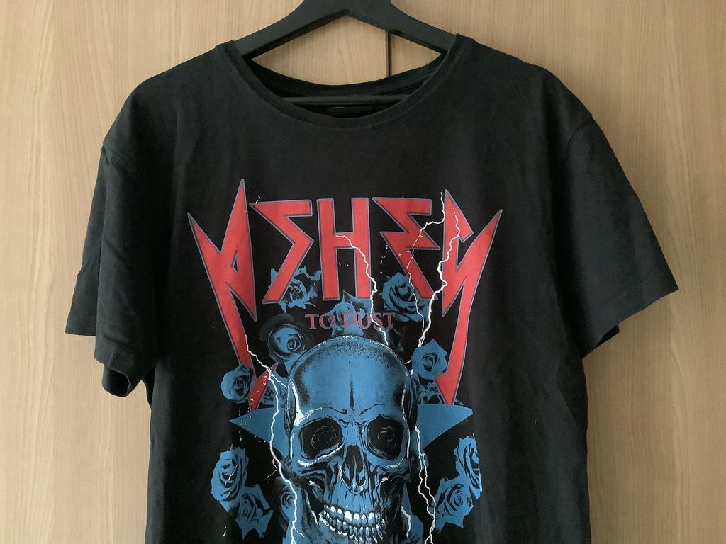 T,shirt.    heren.     mt, XL.    Ashes. to.    Dust!, Kleding | Heren, T-shirts, Ophalen of Verzenden, Zo goed als nieuw, Maat 56/58 (XL)