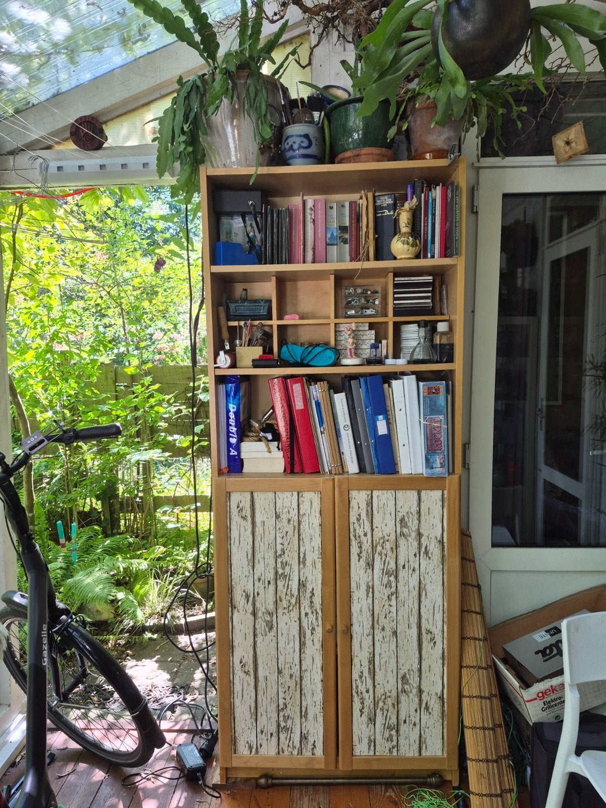 Hoge, smalle, ondiepe kast te koop, Ophalen, Overige materialen, 200 cm of meer, 50 tot 100 cm