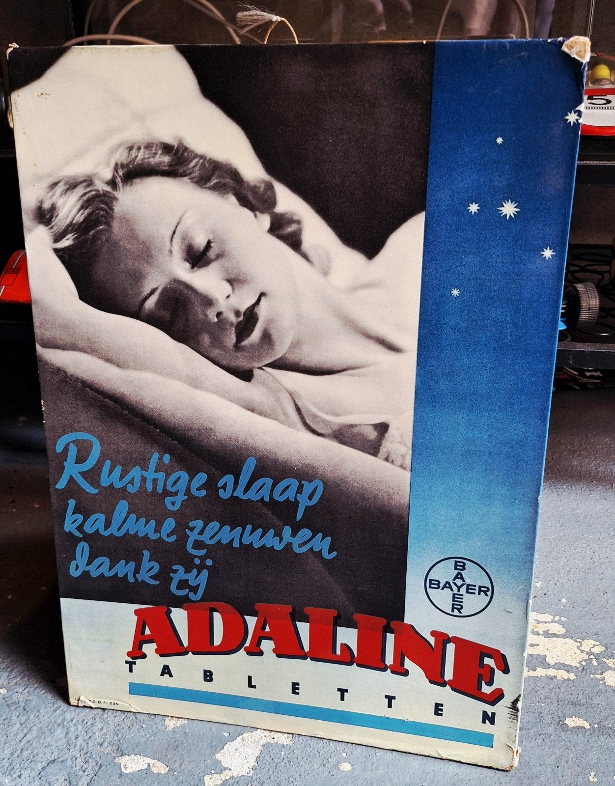 Adaline tabletten. Reclamebord., Ophalen of Verzenden, Reclamebord