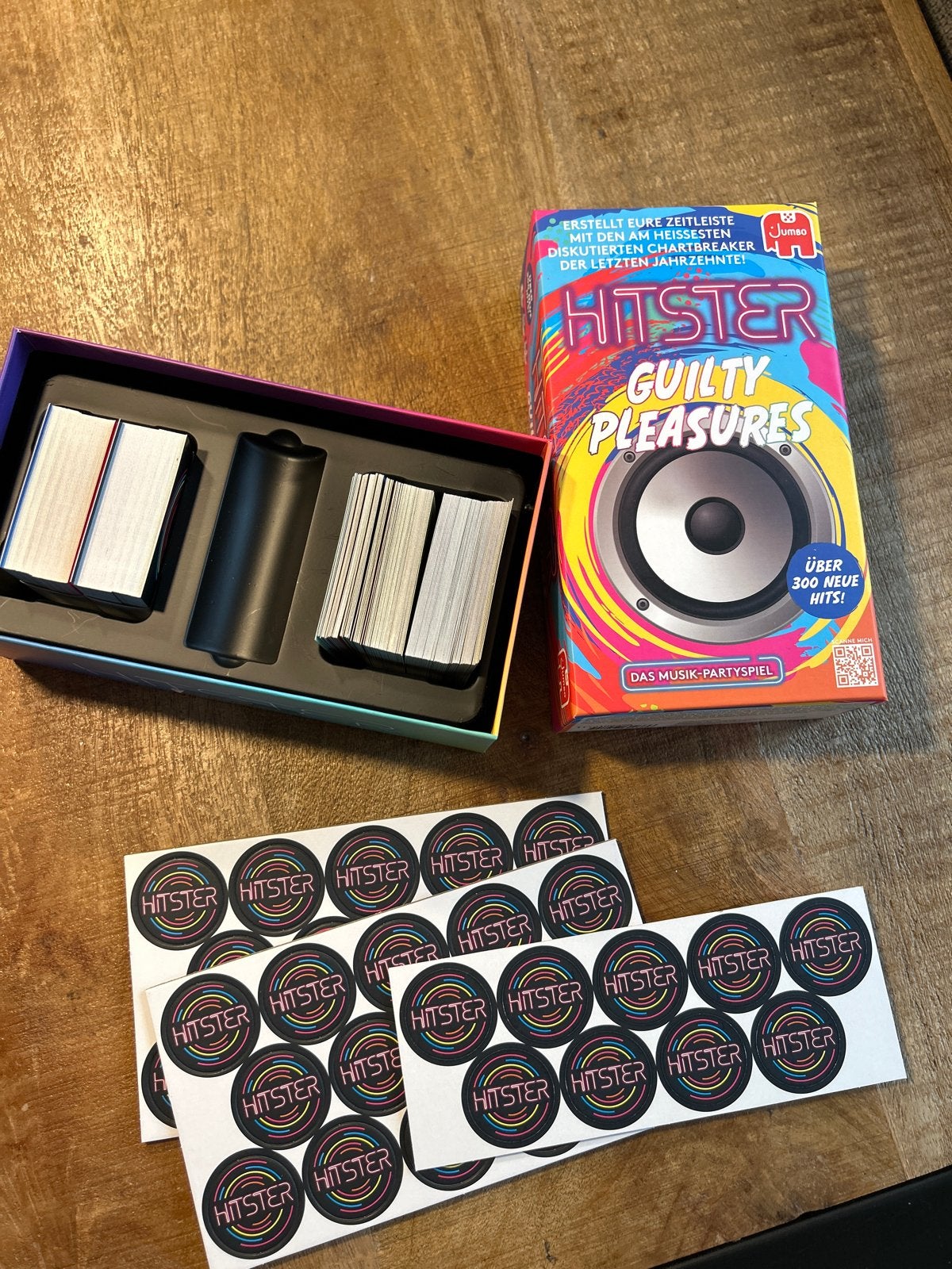 Hitster Guilty Pleasures Muziek Partyspel Jumbo, Drie of vier spelers, Ophalen of Verzenden, Zo goed als nieuw