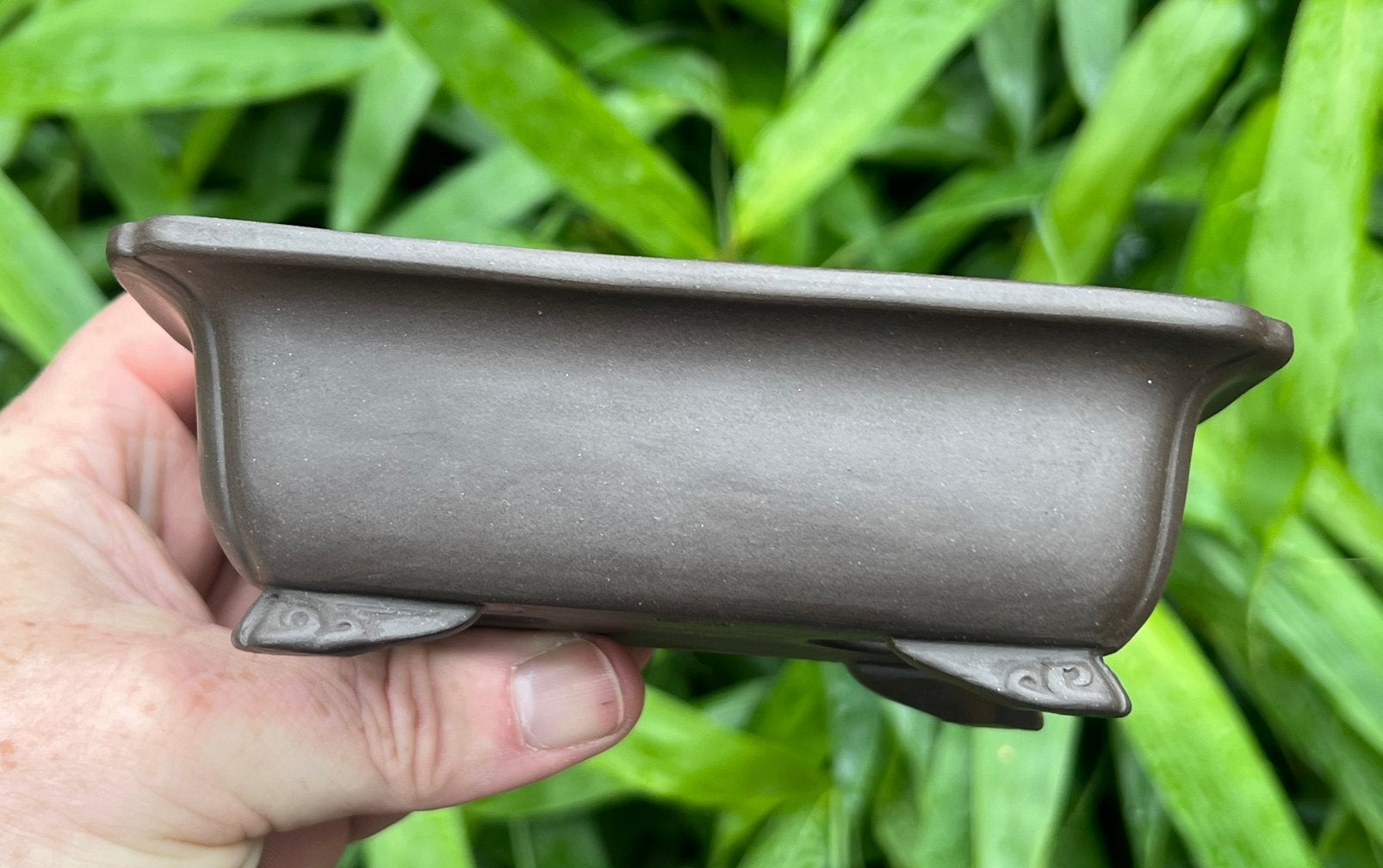 Bonsai schaal handgemaakt gemerkt aardewerk 14,5x10,4x4,7, Tuin en Terras, Bloempotten, Nieuw, Ophalen of Verzenden, Aardewerk
