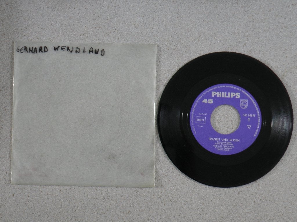 Gerhard Wendland - Tranen und Rosen VINYL SINGLE, Ophalen of Verzenden, Gebruikt, 7 inch, Pop