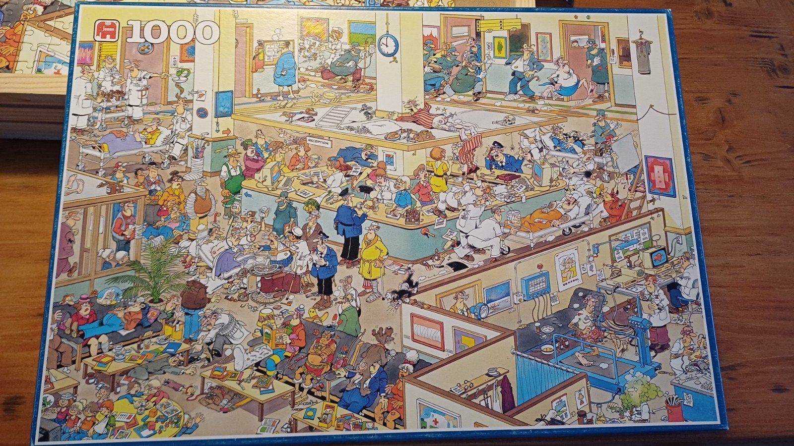 Jan. an Haasteren Legpuzzel 1000 stukjes - Drukke ziekenhuis, Hobby en Vrije tijd, Denksport en Puzzels, Ophalen, 500 t/m 1500 stukjes