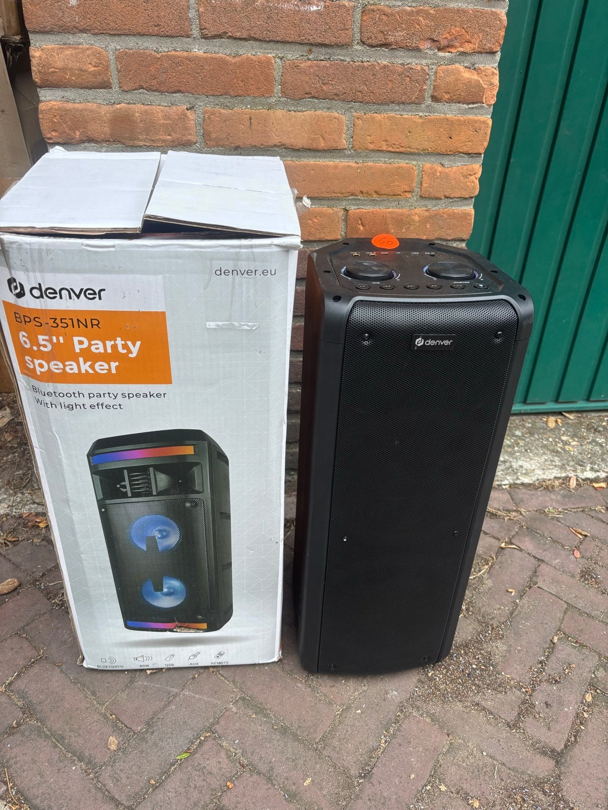 Denver Bluetooth Speaker Box Party Karaoke - Nieuwstaat, Audio, Tv en Foto, Overige merken, Den, Den, Party speaker
