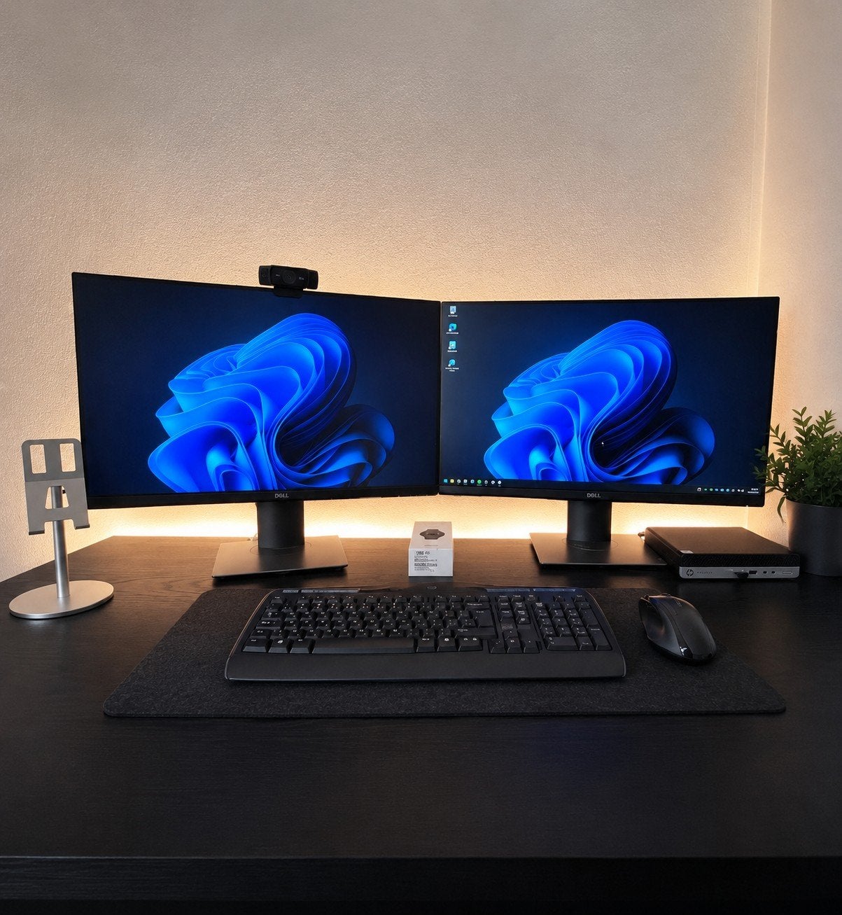 Complete HP ProDesk PC-set + 2 Dell Full HD Monitoren | 16GB, Computers en Software, Desktop Pc's, HP >, Ophalen of Verzenden