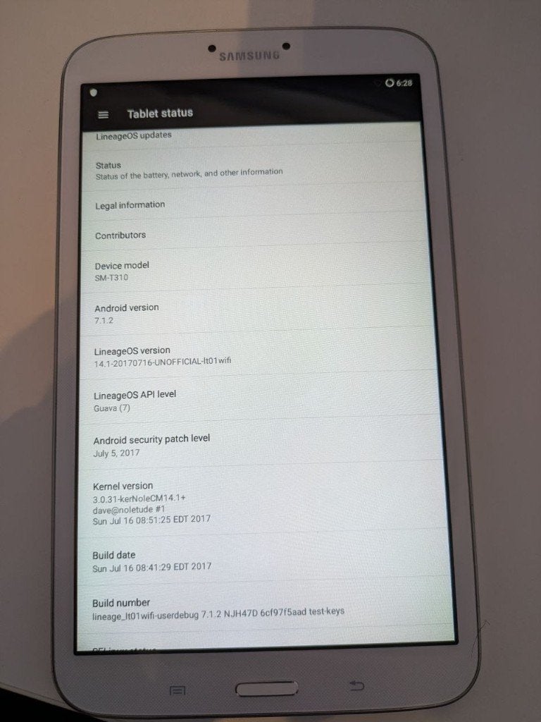 Samsung Galaxy Tab 3 8.0 Wi-Fi SM-T310, Computers en Software, Android Tablets, Ophalen, Gebruikt, 10 inch, 16 GB