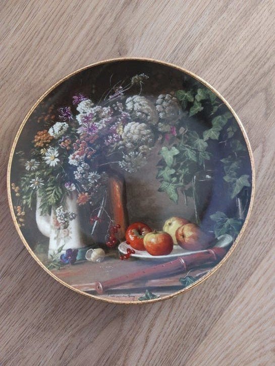 Sierbord "Stilleven met Veldboeket" van Kees van den Berg, Antiek en Kunst, Ophalen of Verzenden