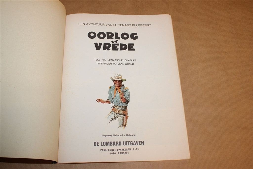 Blueberry Oorlog of Vrede — Giraud en Charlier 1971, Eén stripboek, Ophalen of Verzenden, Gelezen