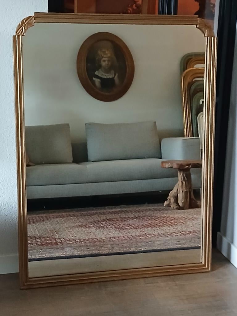 Diverse Antieke Franse Louis Philippe Spiegels, Ophalen, Rechthoekig, Minder dan 50 cm