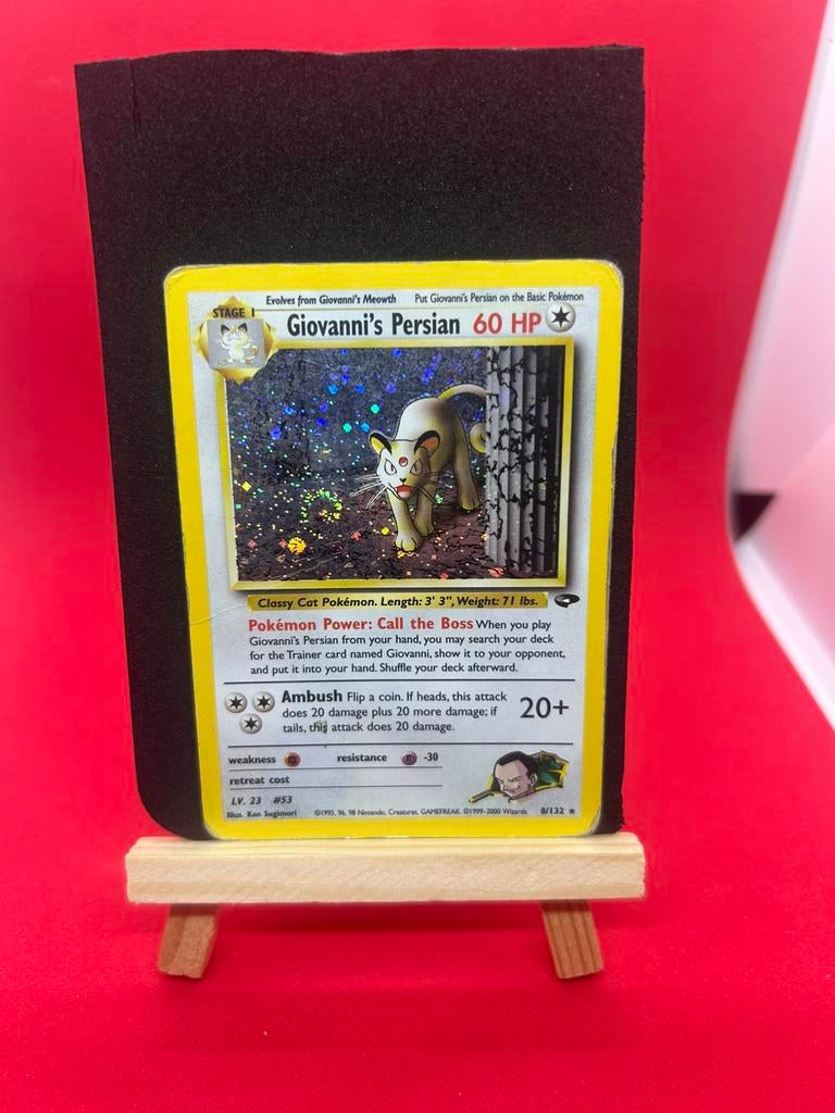 Giovanni’s Persian Holo Gym Heroes WOTC Vintage, Ophalen of Verzenden, Zo goed als nieuw