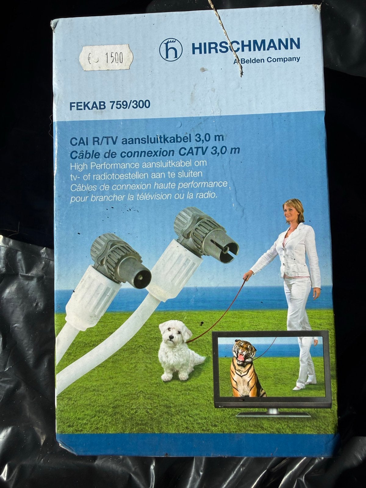 Hirschmann CAI R/TV aansluitkabel 3,0 m, Audio, Tv en Foto, Ophalen of Verzenden, Nieuw, 2 tot 5 meter, Tv-kabel