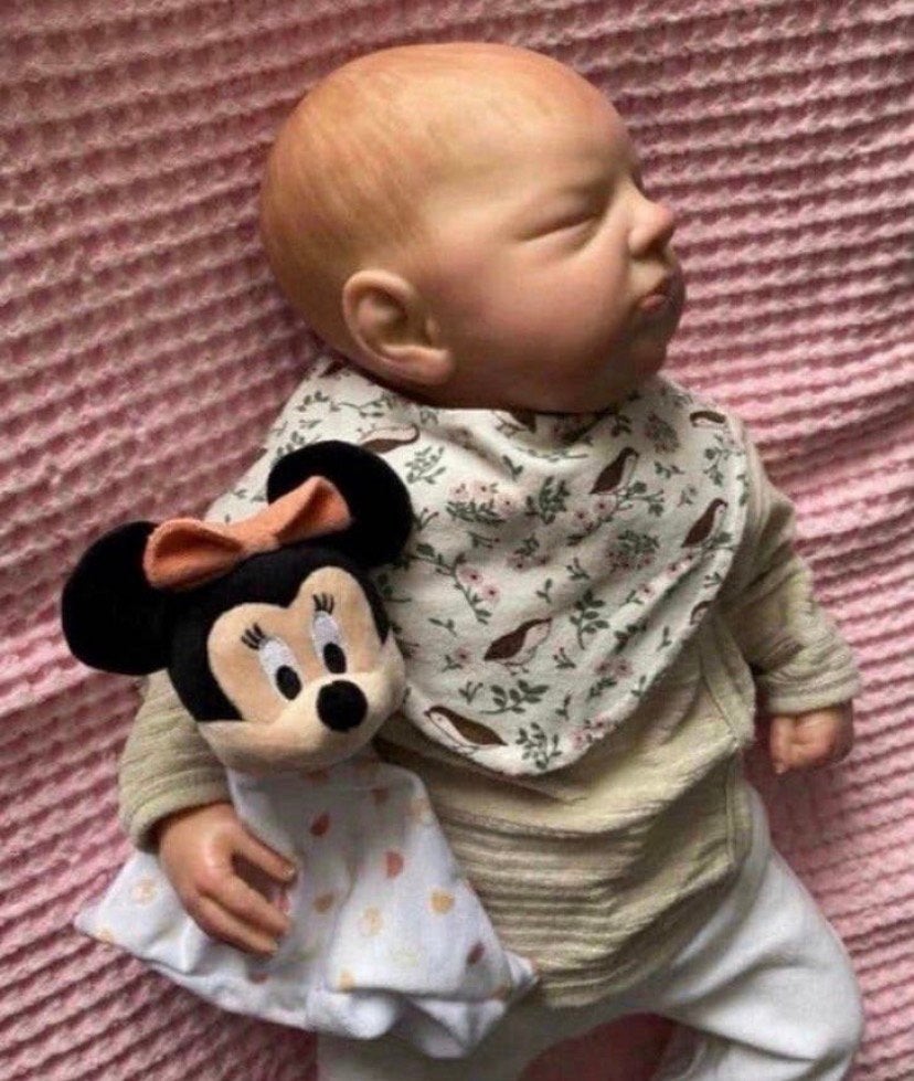 Realistisch Reborn baby meisje 🌷levensecht, Verzenden, Zo goed als nieuw, Babypop, Levensecht of Reborn