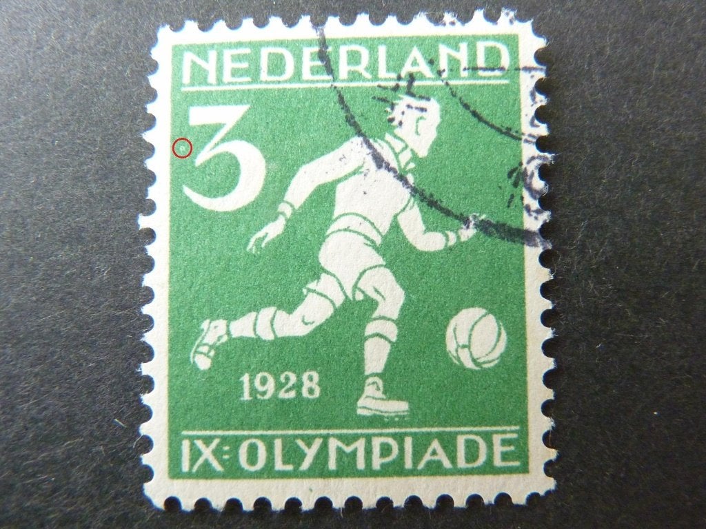 plaatfout  214 PM 27, gestempeld., Verzenden, T/m 1940, Gestempeld